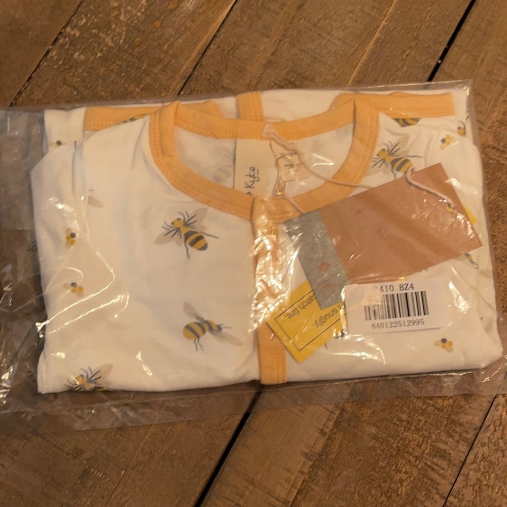 Kyte button up long sleeve romper